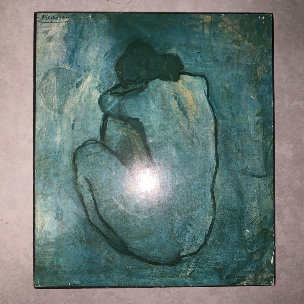 Picasso replica blue nude painting 1970